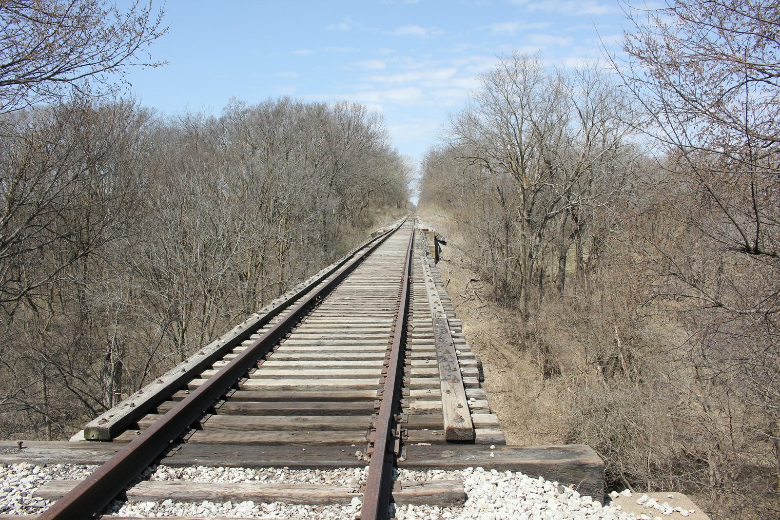 Looking west